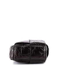 Pre-Owned Bottega Veneta Puffy Chain Tote Padded Maxi Intrecciato Leather