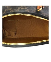 Pre-Owned Celine Half Moon Case Triomphe Coated Canvas with Leather