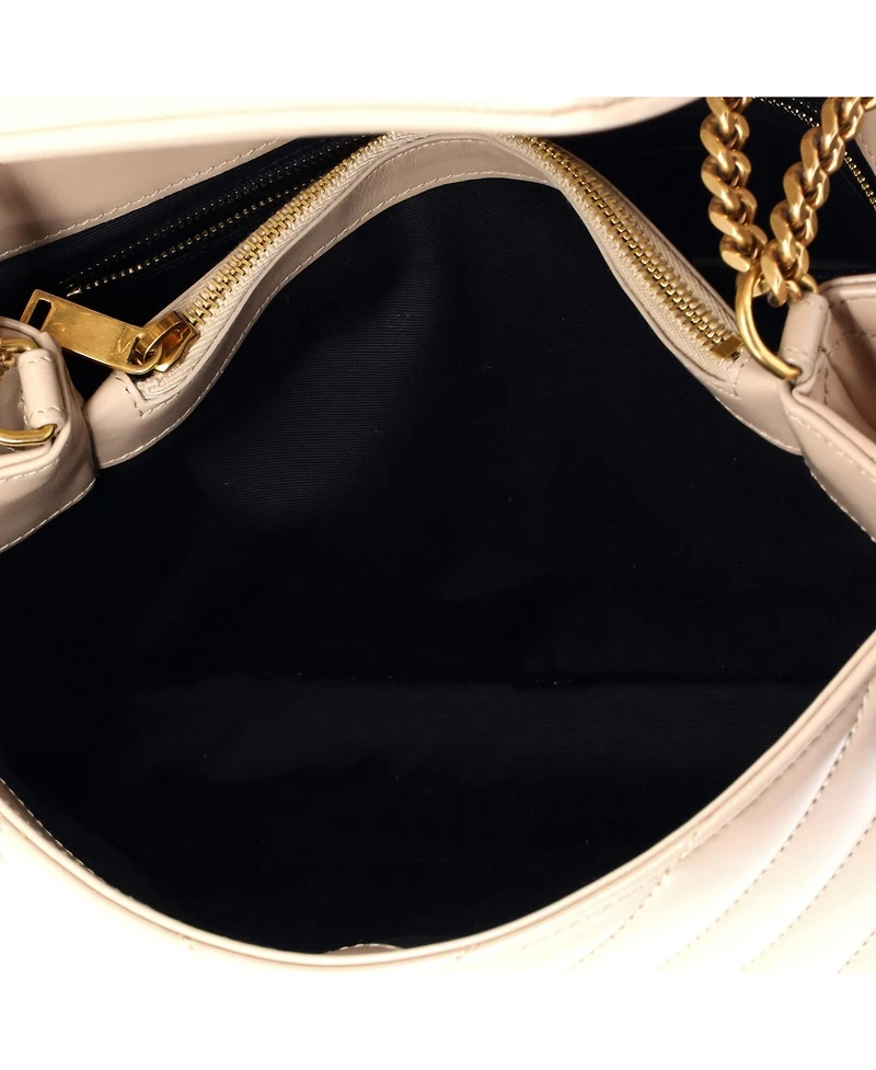 Pre-Owned Saint Laurent Medium Loulou Shoulder Bag Matelasse Chevron Leather