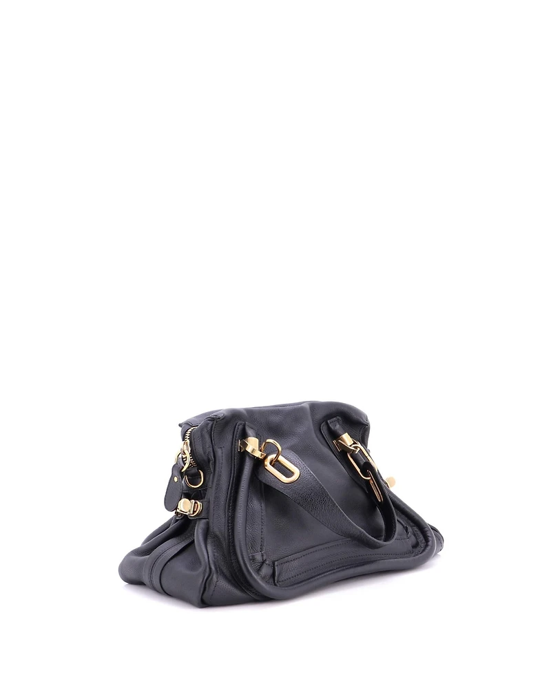 Pre-Owned Chloe Medium Paraty Top Handle Bag Leather
