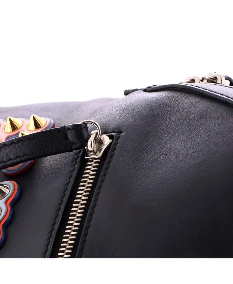 Pre-Owned Fendi Mini By The Way Backpack Logo Studded Leather