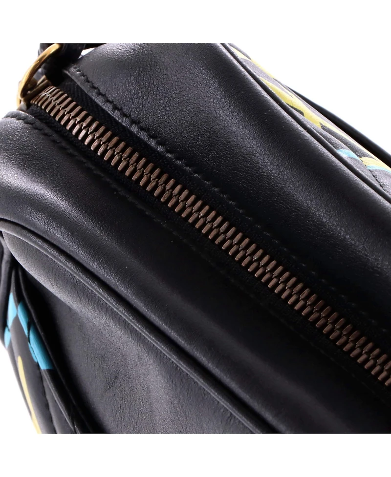 Pre-Owned Gucci Medium Gg Marmont Shoulder Bag GucciGhost Matelasse Leather