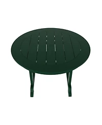WestinTrends 5-Piece Hdpe Outdoor Patio Chair and Round Table Dining Set