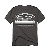 Corvette Men's Chevrolet Trucks Usa Flag T-Shirt
