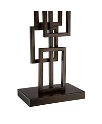 360 Lighting Kory Industrial Table Lamp 29" Tall Bronze Metal with Usb Charging Port Rectangular Shade for Bedroom Living Room Bedside Nightstand Kids