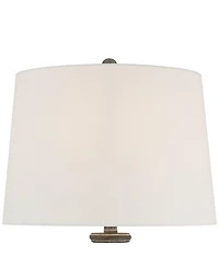 360 Lighting Lockland 31" Tall Column Large Traditional End 3-Way Table Lamp Antique Finish Single Shade Living Room Bedroom