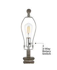 360 Lighting Lockland 31" High Antique Column Table Lamp Set of 2