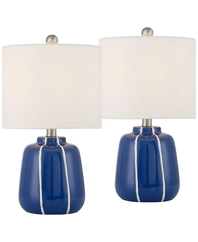 360 Lighting Quinn 18" High Ceramic Table Lamp Set of 2