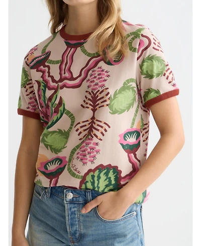 Scotch & Soda Women's Printed Regular-Fit T-Shirt