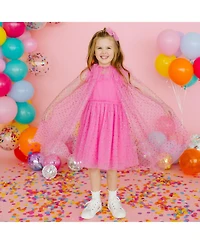 Sweet Wink Girls Raspberry Rhinestone Cape