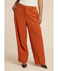 Eloquii Women's Plus Tall Cuff Trouser