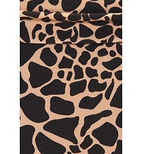 Lascana Women's Giraffe Print Fold Over Bikini Swimsuit Bottom