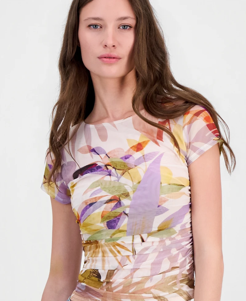 Guess Women's Hani Short-Sleeve Cut-Out Top