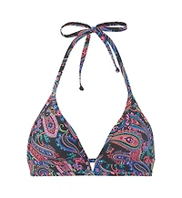 Lascana Women's Paisley Print Triangle Bikini Swimsuit Top Bra Sizing