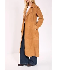 Nasty Gal Women's Real Suede Trench Coat