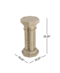 Streamdale Furniture Pedestal Column Plant Stand, 23.25 Inch, Indoor and Outdoor