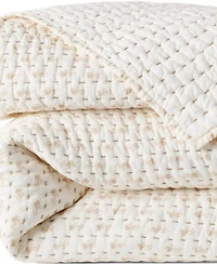 Lands End Printed Seed Stitch Quilt