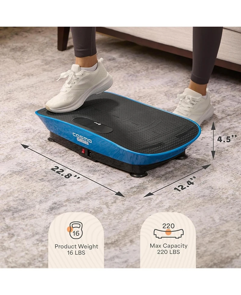 Lifepro Vibration Plate with Auto Start & Bluetooth Speaker – Whole Body Workout Platform for Lymphatic Support & Muscle Toning