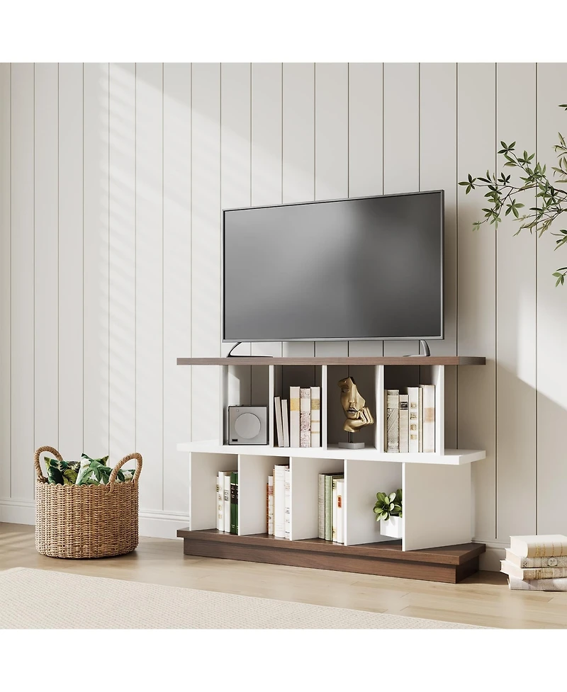 gaomon 8-Cube Open Storage Organizer Bookshelf with 10 Removable Back Panels