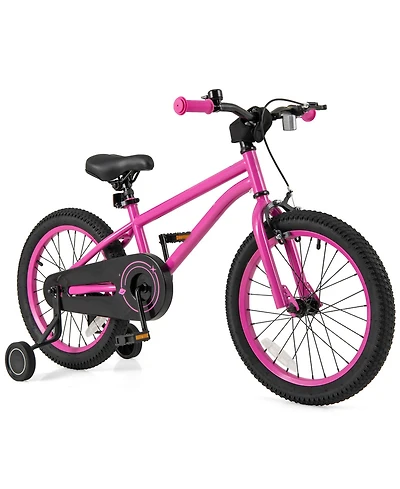 Slickblue Kids Bicycle with Adjustable Seat and Removable Wheels