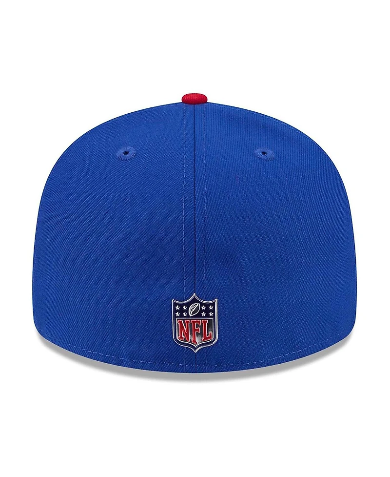 New Era Men's Royal/Red York Giants 2026 Nfl Draft Pre-Curved 59FIFTY Fitted Hat