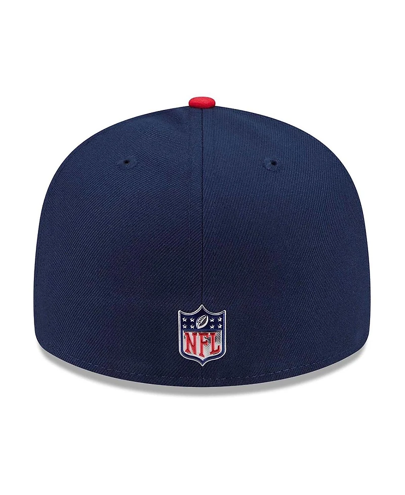 New Era Men's Navy/Red England Patriots 2026 Nfl Draft Pre-Curved 59FIFTY Fitted Hat