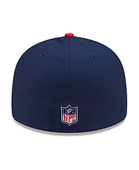 New Era Men's Navy/Red England Patriots 2026 Nfl Draft Pre-Curved 59FIFTY Fitted Hat
