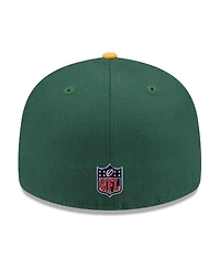 New Era Men's Green/Gold Green Bay Packers 2026 Nfl Draft Pre-Curved 59FIFTY Fitted Hat