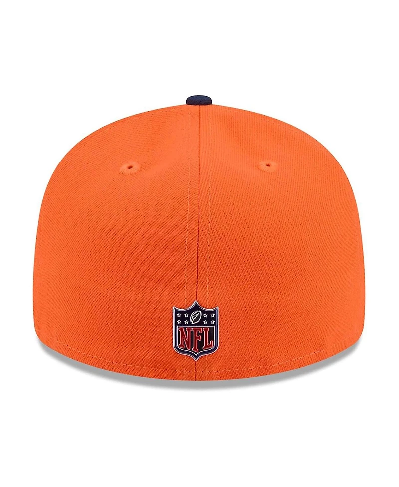 New Era Men's Orange/Navy Denver Broncos 2026 Nfl Draft Pre-Curved 59FIFTY Fitted Hat