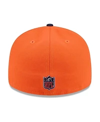 New Era Men's Orange/Navy Denver Broncos 2026 Nfl Draft Pre-Curved 59FIFTY Fitted Hat