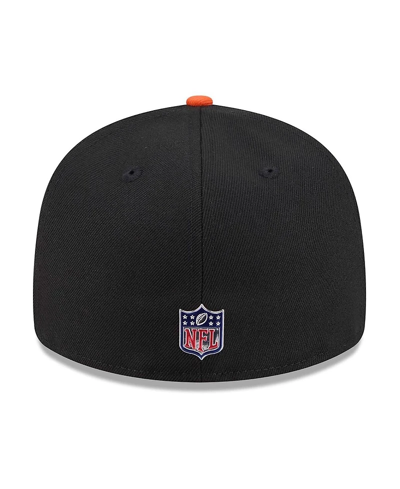 New Era Men's Black/Orange Cincinnati Bengals 2026 Nfl Draft Pre-Curved 59FIFTY Fitted Hat