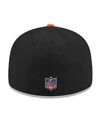 New Era Men's Black/Orange Cincinnati Bengals 2026 Nfl Draft Pre-Curved 59FIFTY Fitted Hat
