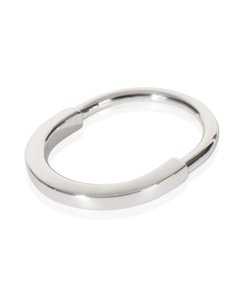 Pre-Owned Tiffany & Co White Gold Lock Ring