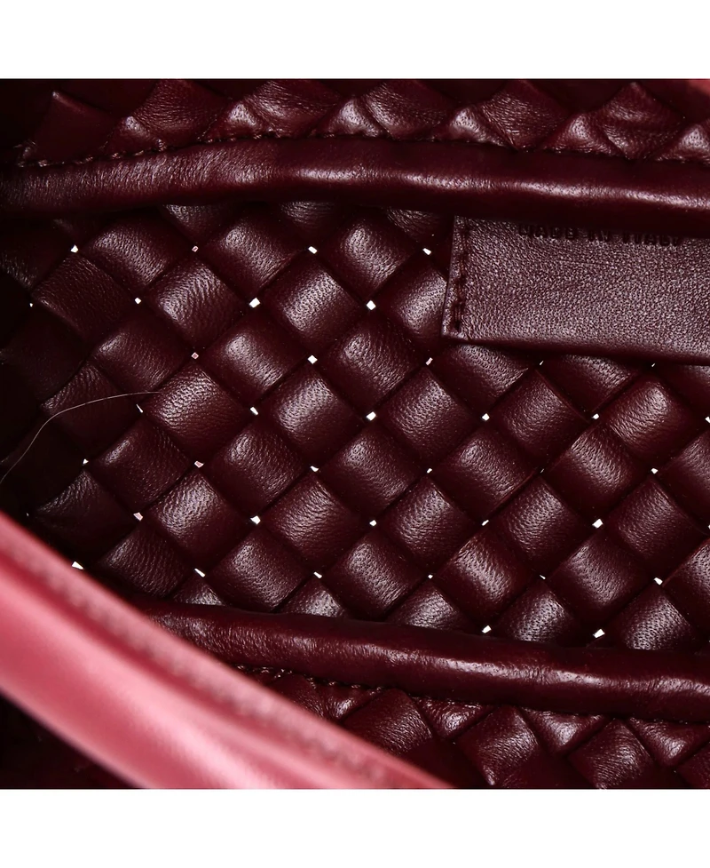 Pre-Owned Bottega Veneta Small Cobble Top Handle Bag Padded Intrecciato Leather