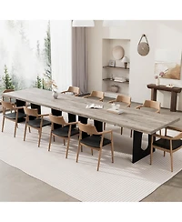 gaomon 6-10 Person 71 Farmhouse Rectangular Dining Table