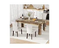 gaomon 4-6 Person 63" Farmhouse Rectangular Dining Table