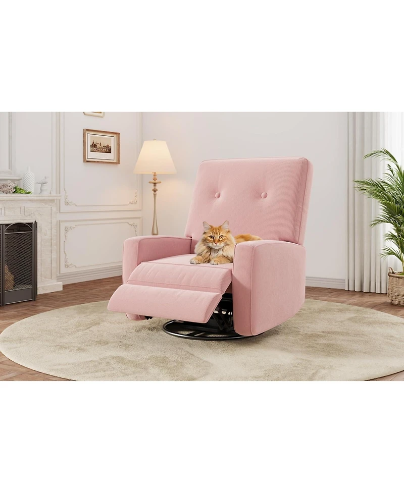 gaomon Swivel Rocker Recliner Chair with 360degree(s) Gliding Motion for Living Room, Bedroom, Office