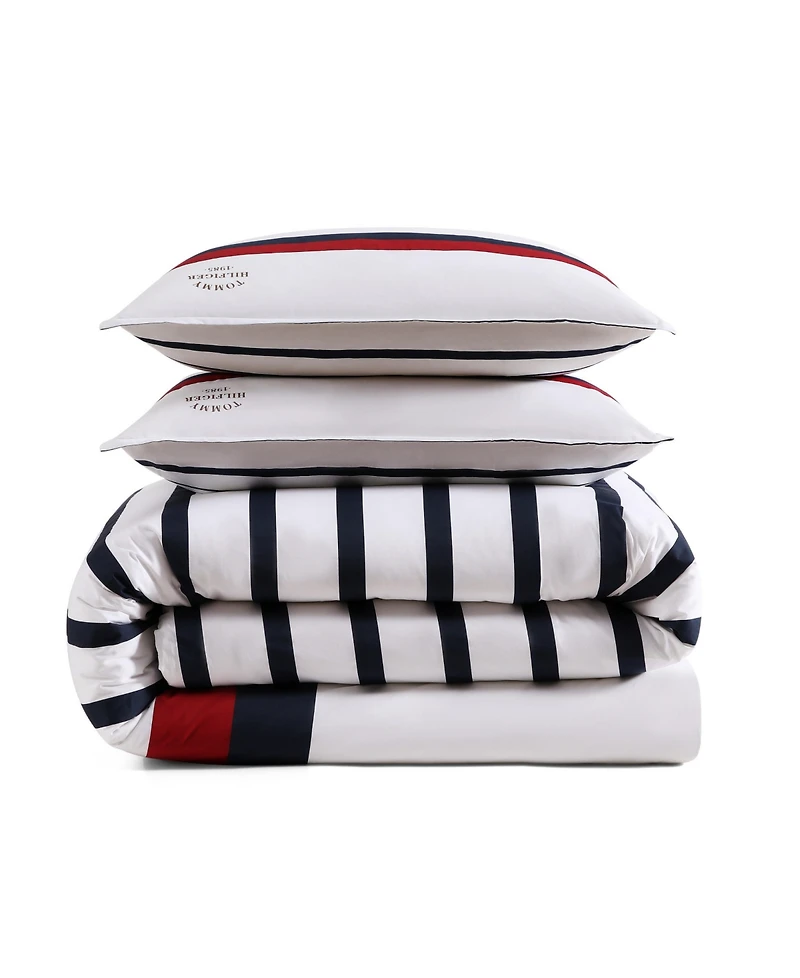Tommy Hilfiger Classic Stripe 3-Pc. Comforter Set, King