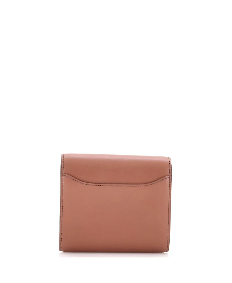 Pre-Owned Hermes Compact Constance Wallet Tadelakt