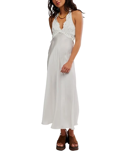 Free People Women's Petal Party V-Neck Midi Dress