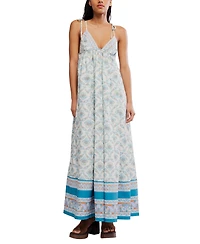 Free People Women's Sorrento Stroll Printed Sleeveless Cotton Dress