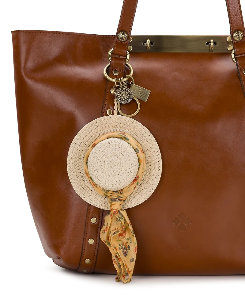 Patricia Nash Leather Sun Hat Mini Bag Charm