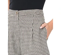 Vince Camuto Women's Mid-Rise Pleated Straight Leg Pants