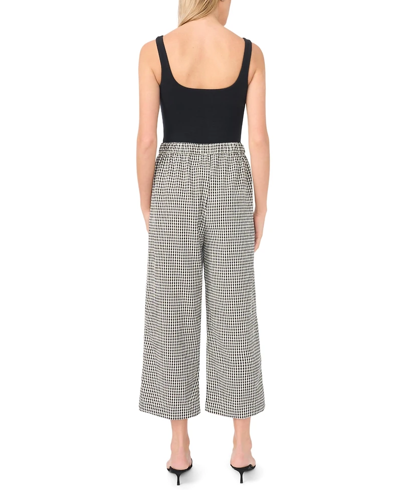 Vince Camuto Women's Mid-Rise Pleated Straight Leg Pants