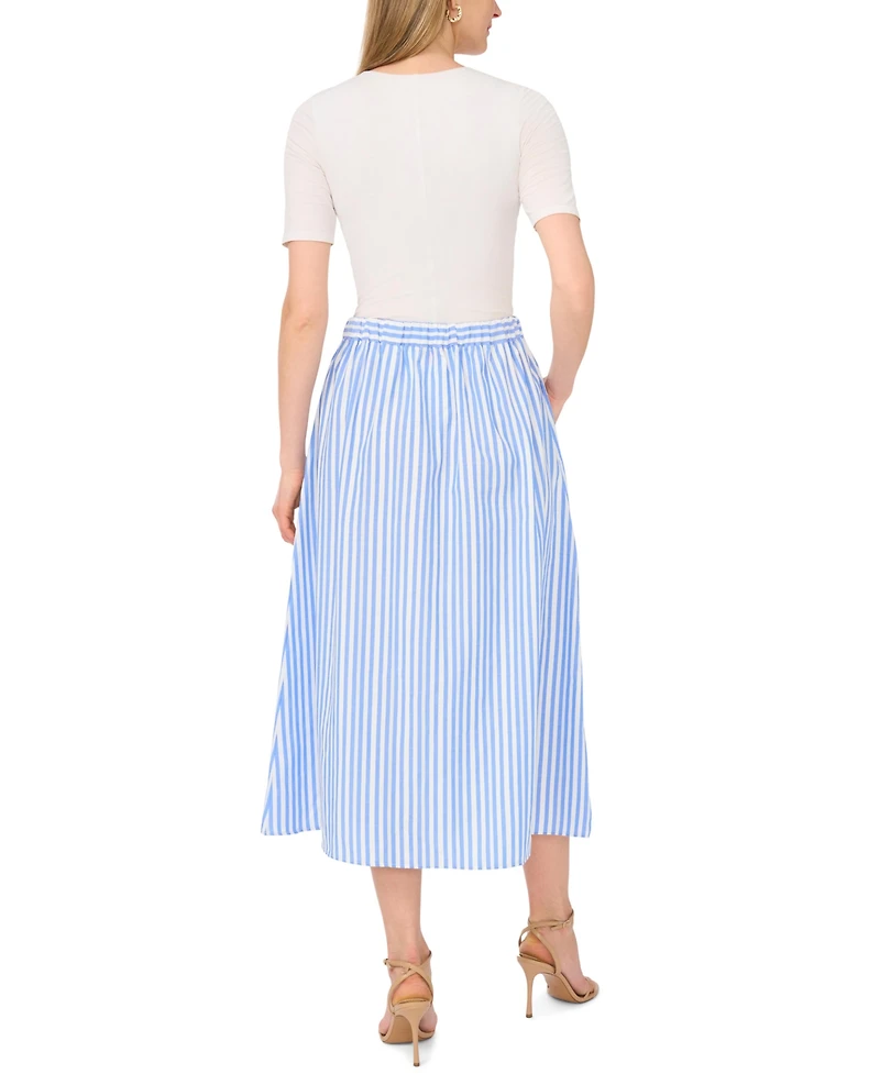 Vince Camuto Women's Pull-On Placket Maxi Skirt