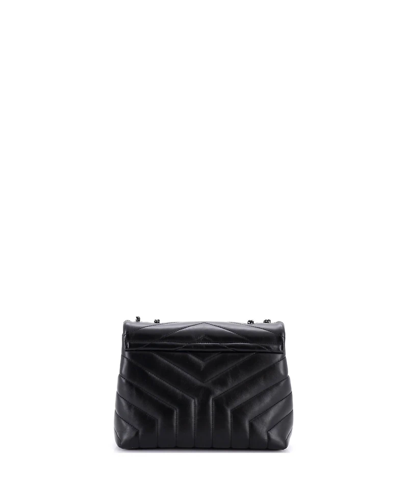 Pre-Owned Saint Laurent Loulou Shoulder Bag Matelasse Chevron Leather