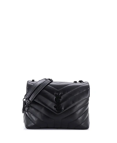 Pre-Owned Saint Laurent Loulou Shoulder Bag Matelasse Chevron Leather