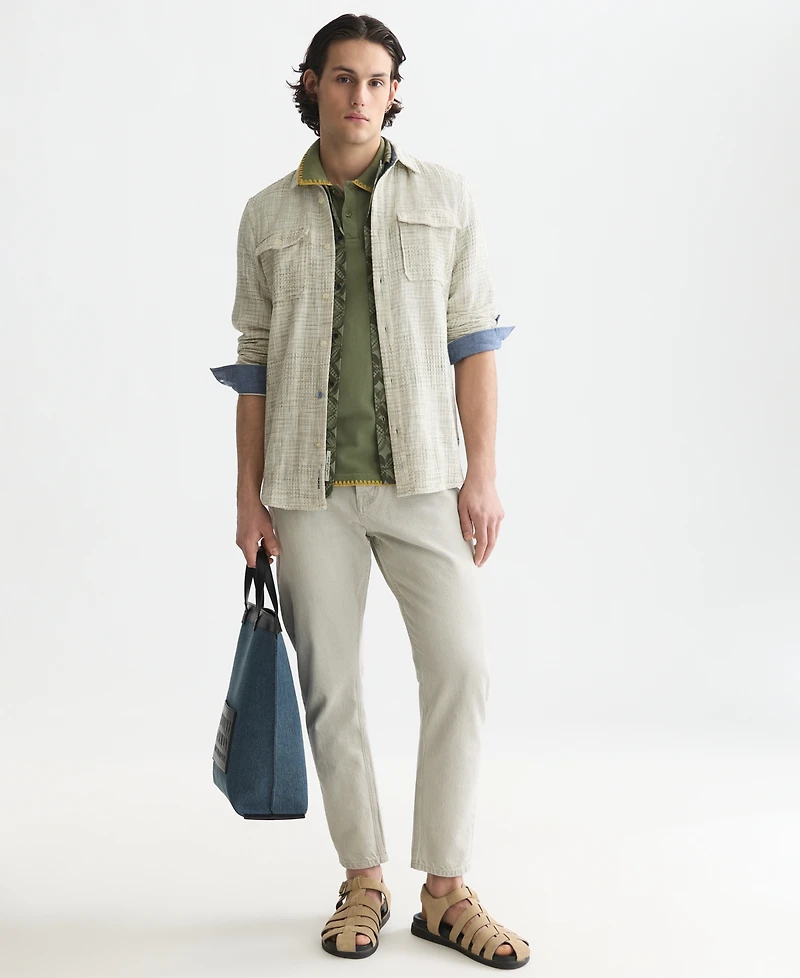 Scotch & Soda Men's Regular-Fit Long-Sleeve Cotton Collared Shirt