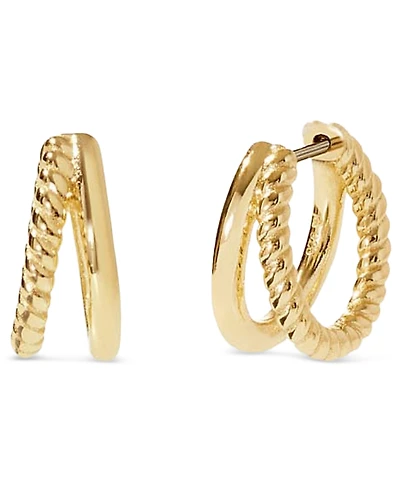 Ana Luisa Jesse Small Gold-Plated Hoop Earrings