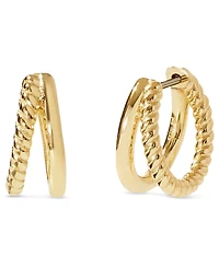 Ana Luisa Jesse Small Gold-Plated Hoop Earrings
